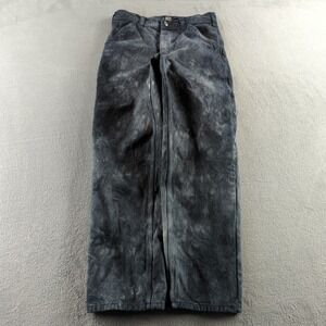 BDG Carpenter Jeans Mens 28x28* Black Faded Relaxed Fit Acid Wash Utility